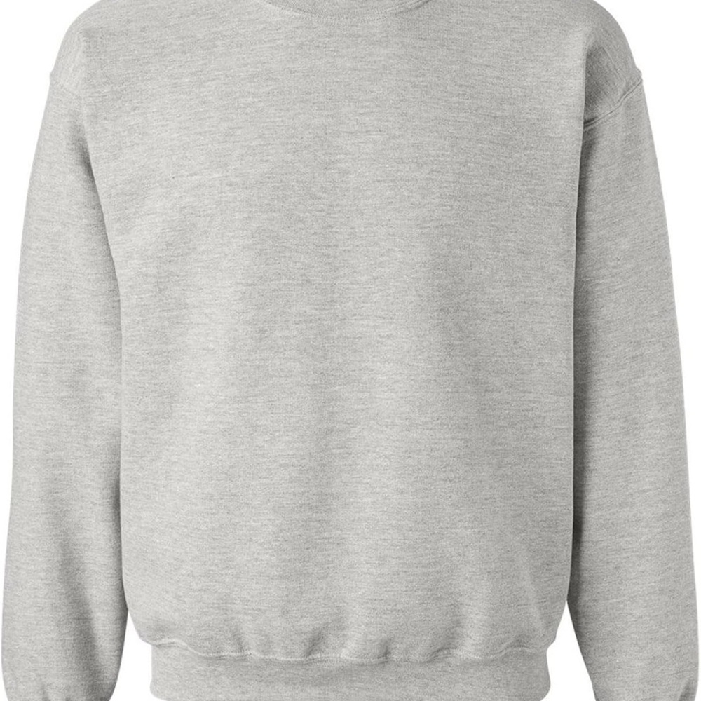 FREE ADD Gildan unisex gray sweatshirt crew neck